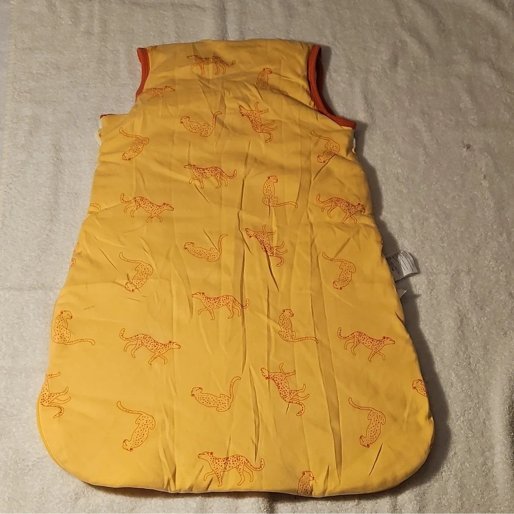 Miracle Baby Baby Sleeping Bag 0-6 Months Yellow Animal Print Cotton Polyester